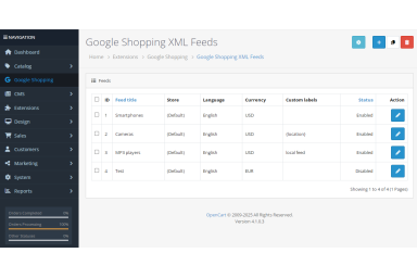Google Shopping for OpenCart 4