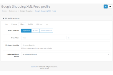 Google Shopping for OpenCart 4