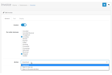 Invoice Extension for OpenCart 4