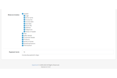 Invoice Extension for OpenCart 4