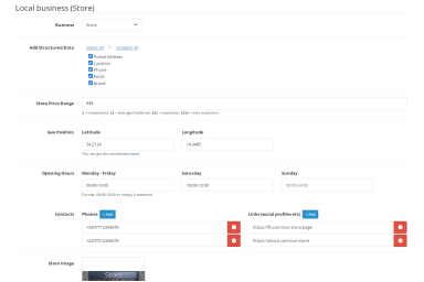 SEO Schema - Structured Data & Rich Snippets for OpenCart 4