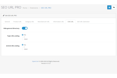 SEO URL PRO for OpenCart 4