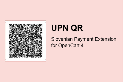 UPN QR: Slovenian Payment Extension for OpenCart 4